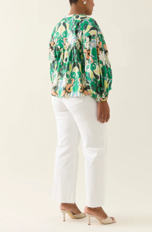 ISLE OF MINE AURORA BUTTON BLOUSE - PAISLEY - 4547412