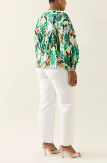 ISLE OF MINE AURORA BUTTON BLOUSE - PAISLEY - 4547412