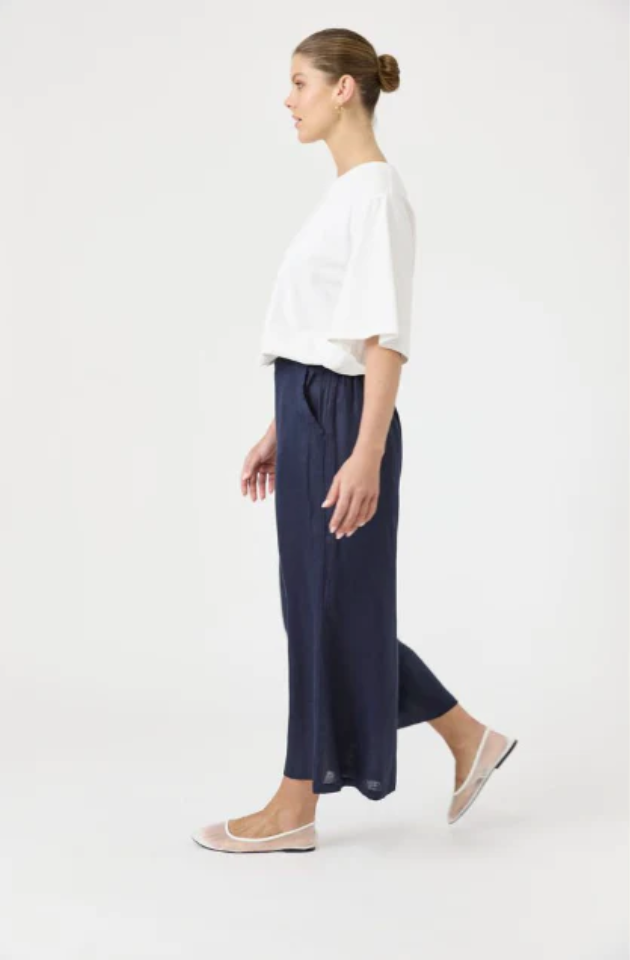 EB & IVE STUDIO CROP PANT - NAVY - 2494931
