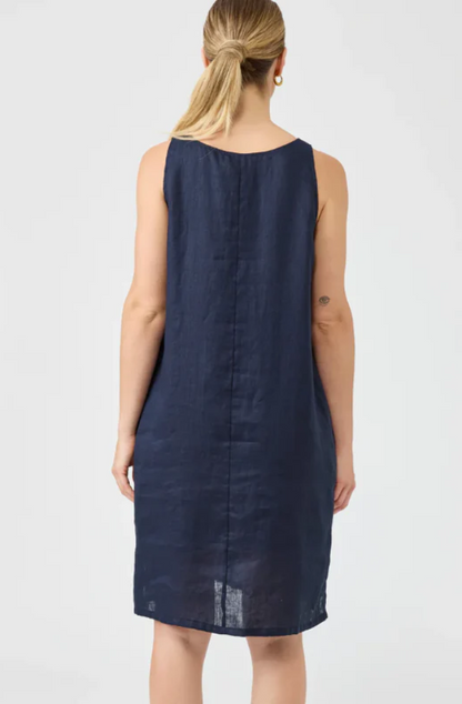 EB & IVE STUDIO MIDI DRESS - NAVY - 2495022