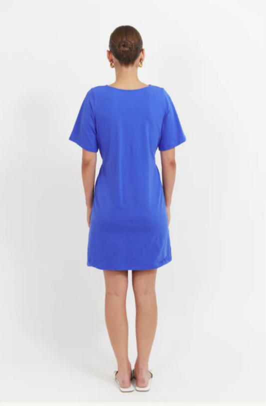 HAVEN JARDIN T-SHIRT DRESS - AZUL - 7812002