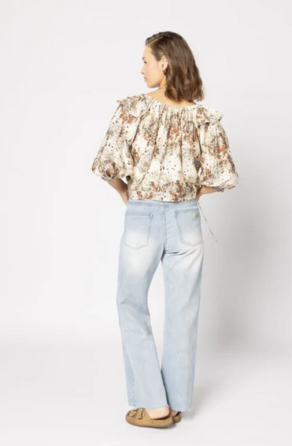 DRAMA THE LABEL BELLE BLOUSE - SUMMER FIELD - 1323