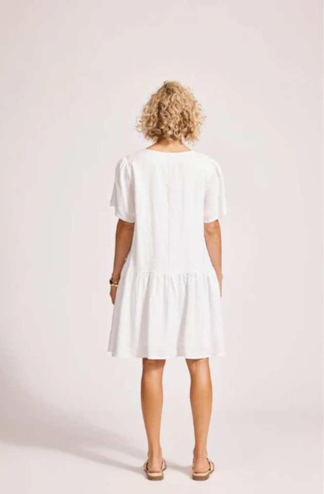 EB & IVE MIRAMAR MIDI DRESS - WHITE - 2597202