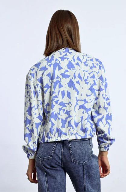 LILI SIDONIO WOVEN JACKET - BLUE HOLBOX - TL416DE-BLU