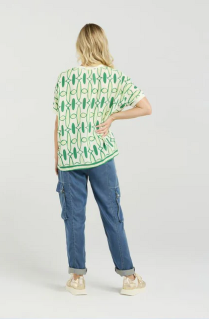 ET ALIA BREA TOP - PAINTED GROVE - EA9005-2