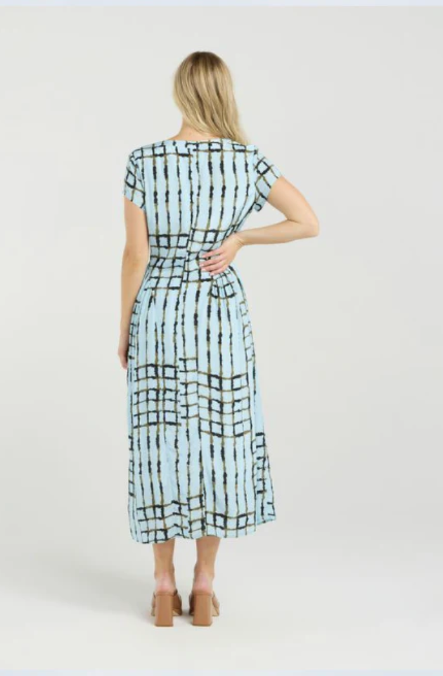 ET ALIA CHRISSY DRESS - SKYLINE PLAID - EA9026-1