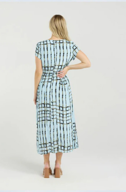 ET ALIA CHRISSY DRESS - SKYLINE PLAID - EA9026-1
