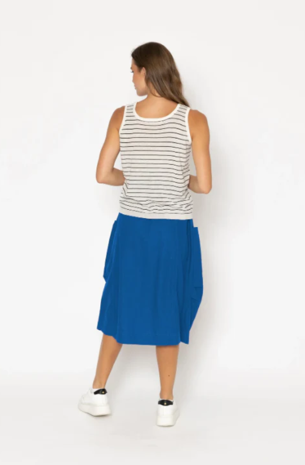 TWO BY TWO COOPER SKIRT - STEEL BLUE - 3069