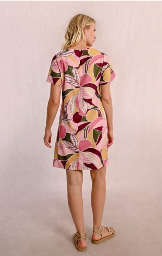 MOLLY BRACKEN LADIES WOVEN DRESS - LIGHT PINK DEEPA - P1228ADE-LIG