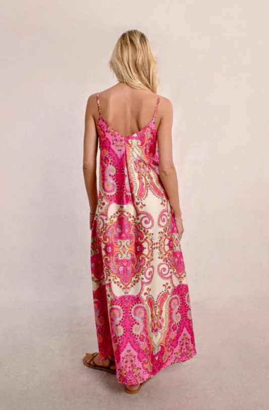 MOLLY BRACKEN LADIES WOVEN DRESS - PINK DAPHNE - LA1668DE-PIN