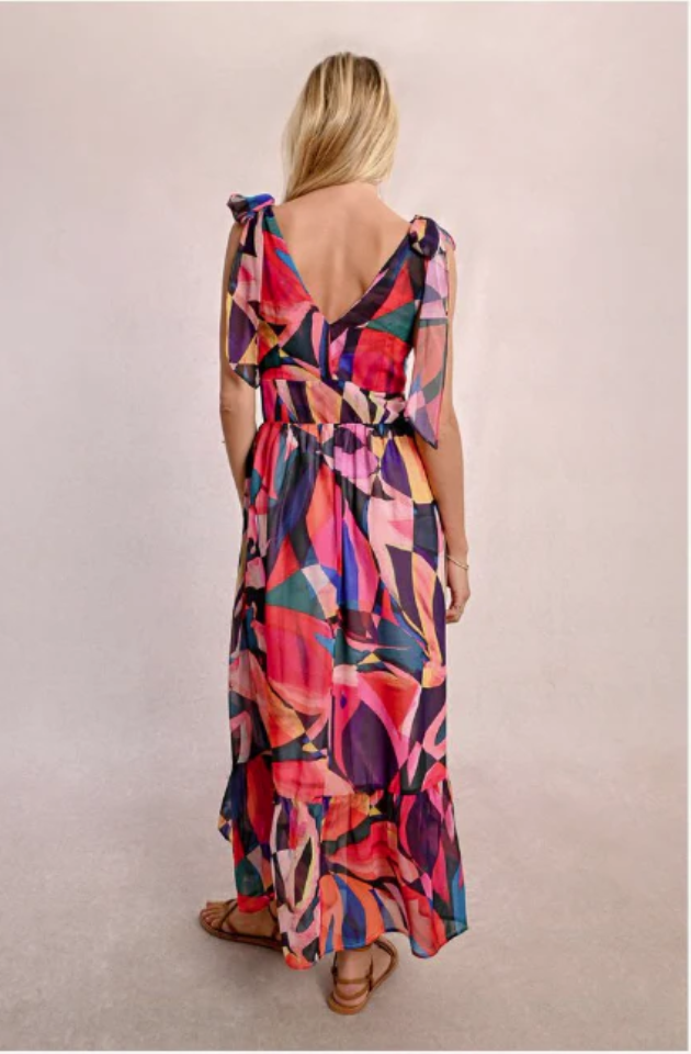 MOLLY BRACKEN LADIES WOVEN DRESS - MULTICO DONNA - P1743DP-MUL