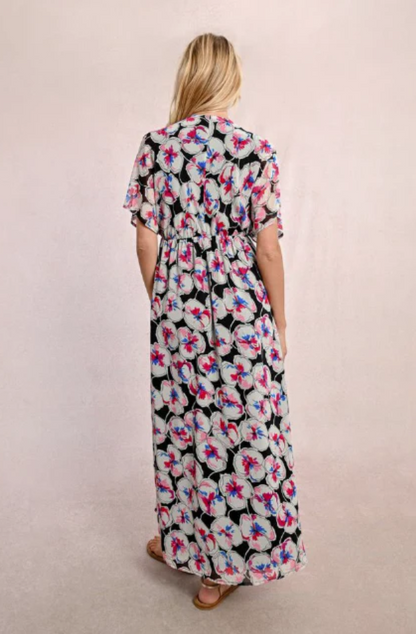 MOLLY BRACKEN LADIES WOVEN DRESS - BLACK BIANCA - T1983ADP-BLA