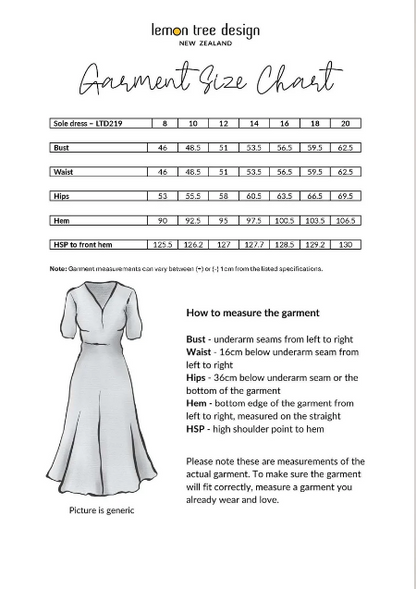 LEMON TREE DESIGN SOLE DRESS - GREEN - 219LTDSS25