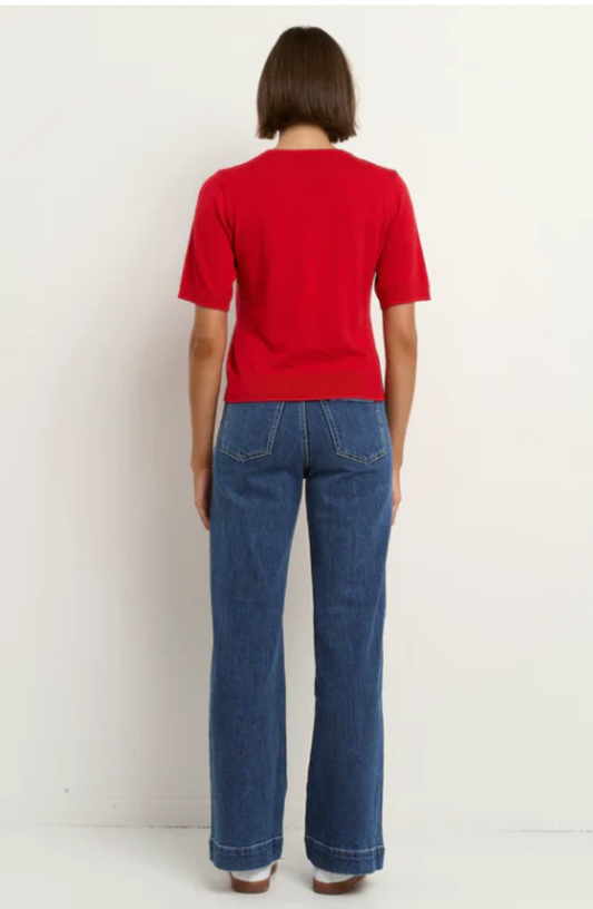 STORIES TO BE TOLD EDITION KNIT TEE - RED