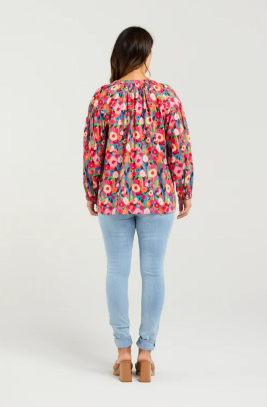 SEDUCE EVIE SHIRT - CANVAS BLOOM - S4023-2