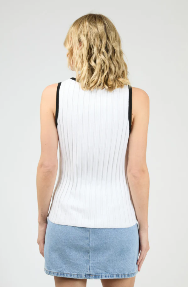 ALL ABOUT EVE SIGRID TOP - VINTAGE WHITE