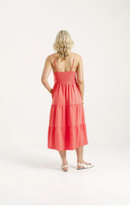 HOME-LEE JULIA DRESS - BERRY - HLX889 03