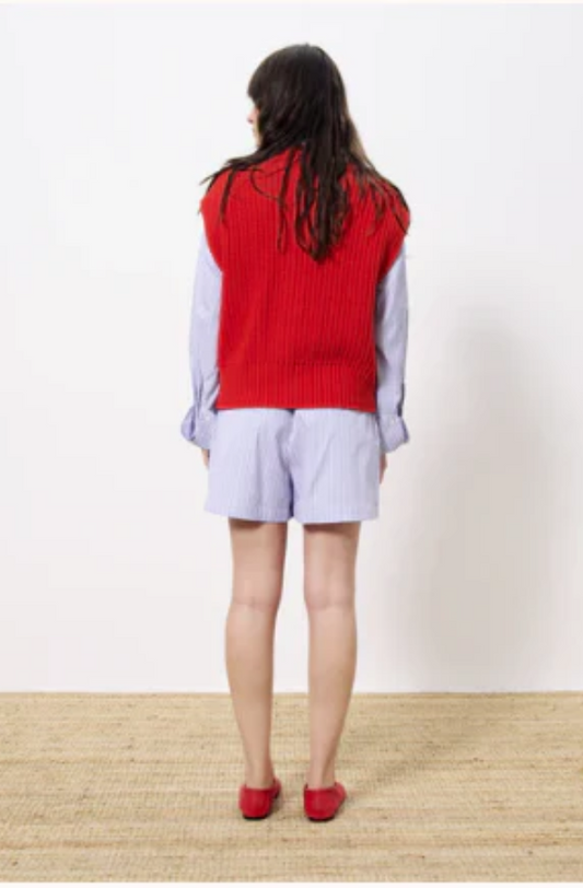 FRNCH CARMELE KNIT - ROUGE - SS-CHM-25020-ROU