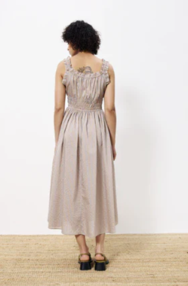 FRNCH LOUISANE DRESS - BEIGE - SS-CHC-25060-BEI