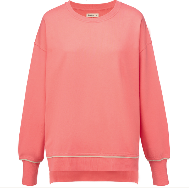 MOKE NZ SUZY SWEATER - SUNSET CORAL - SUZYSUNC