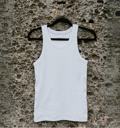 MOKE NZ EDE RIB TANK - WHITE - EDEWHT