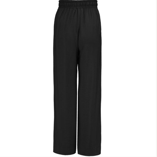 MOKE NZ INDIANA WIDE LEG PANTS - BLACK - INDIANABLK
