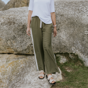 MOKE NZ INDIANA WIDE LEG PANTS - BONSAI - INDIANABONS