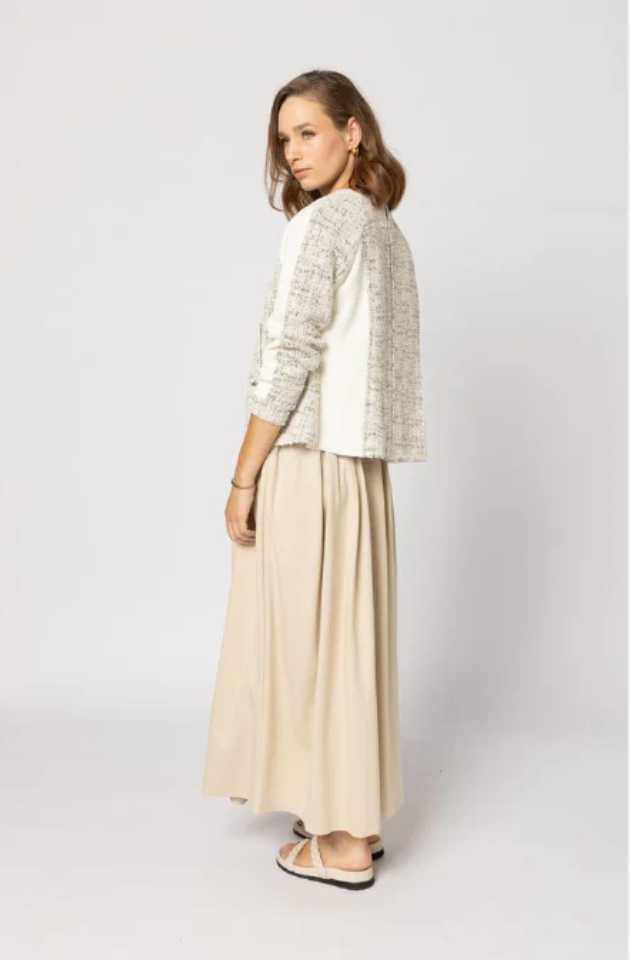 DRAMA THE LABEL JAKCAR JACKET - IVORY - 5073