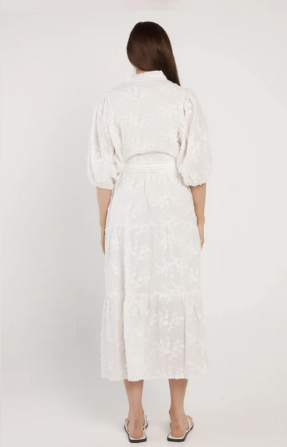 FATE + BECKER GARDENIA DRESS - WHITE - 17596DWFA-WHT