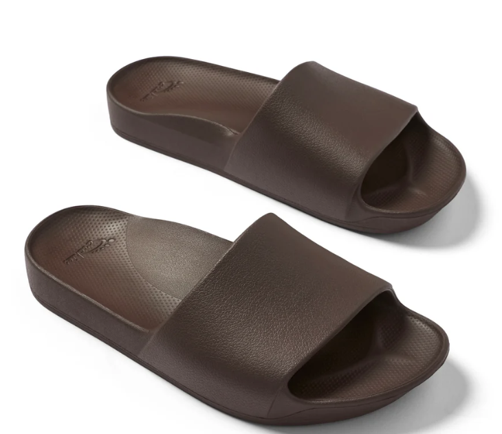 ARCHIES FOOTWEAR SLIDES - BROWN
