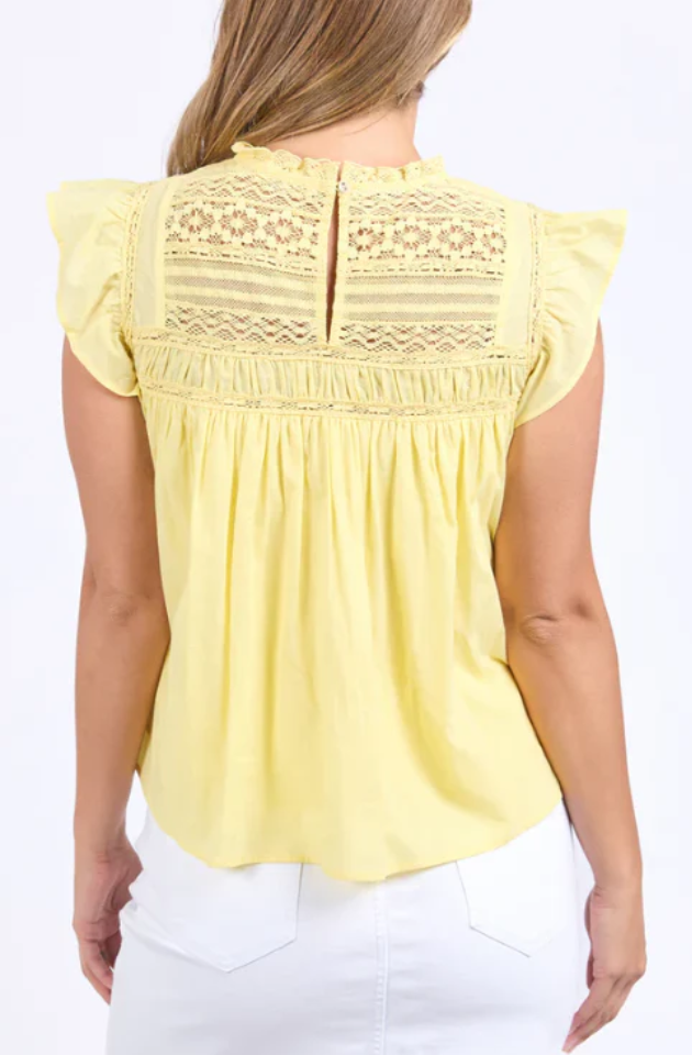 FOXWOOD ADELYN TOP - LEMON