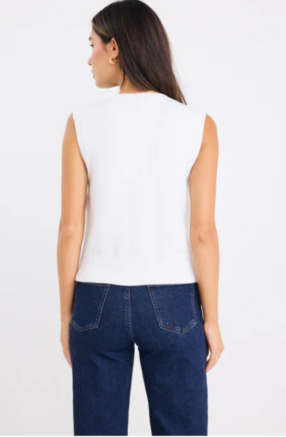 AMONG THE BRAVE - ALLEYWAY VEST TOP - CREAM