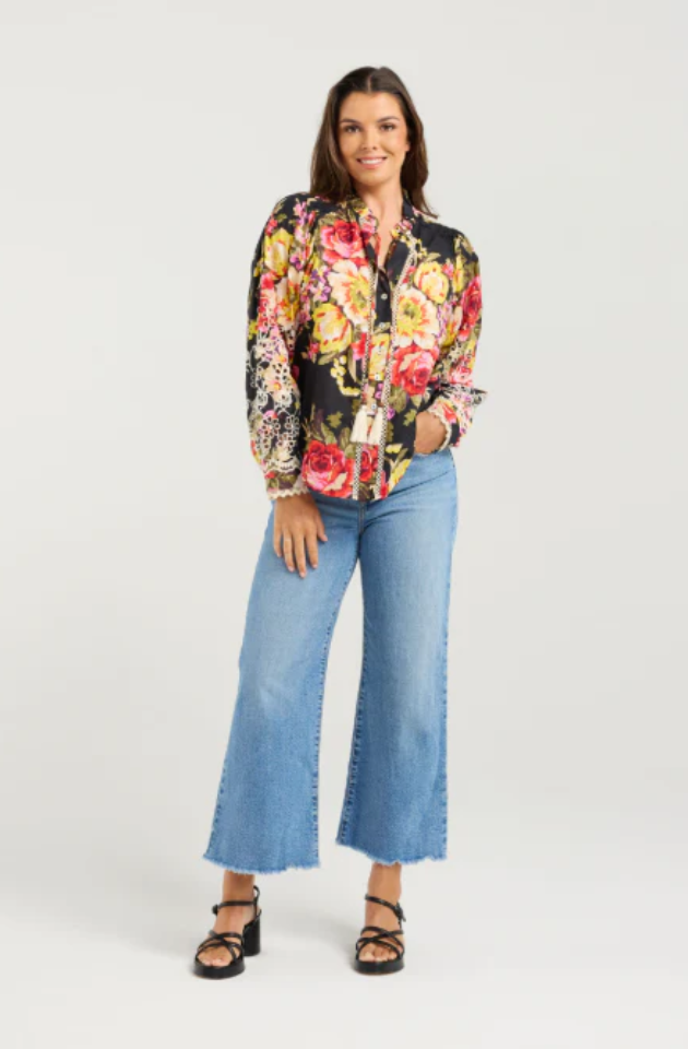 NMBR ROSE TANGO BLOUSE - HIBISCUS - NR0014-2