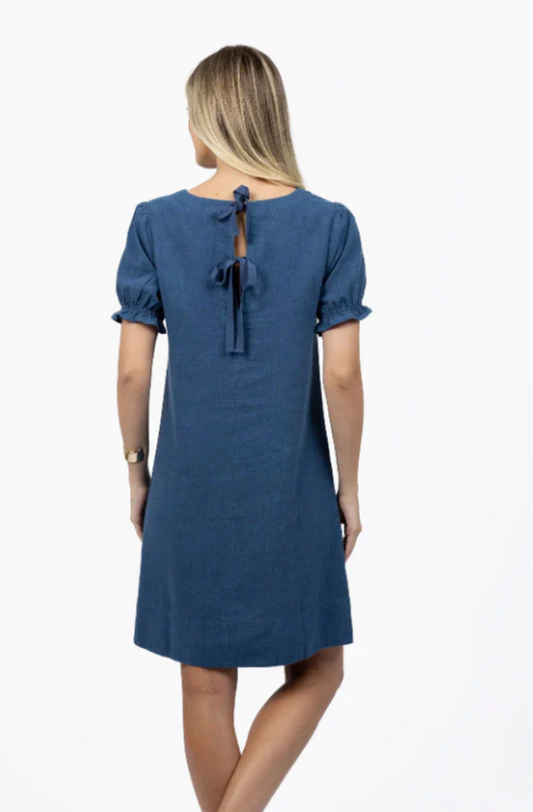 HUMIDITY LIFESTYLE SANA SHIFT DRESS - OCEAN BLUE