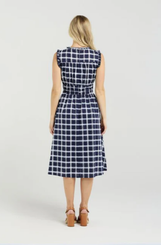 ET ALIA JACKIE DRESS - MIDNIGHT WEAVE