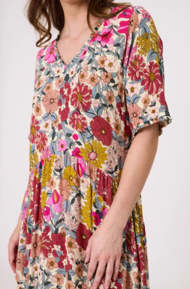 LEMON TREE DESIGN - MARISSA DRESS - GARDEN PRINT