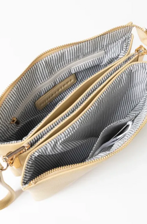 STELLA & GEMMA FRANKIE MULTI POUCH BAG - BUTTER