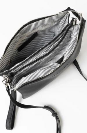 STELLA & GEMMA FRANKIE MULTI POUCH BAG - BLACK
