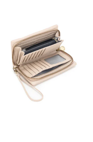 BLACK CAVIAR SKY CROSSBODY WALLET - OATMEAL   COMING SOON / PRE-ORDER
