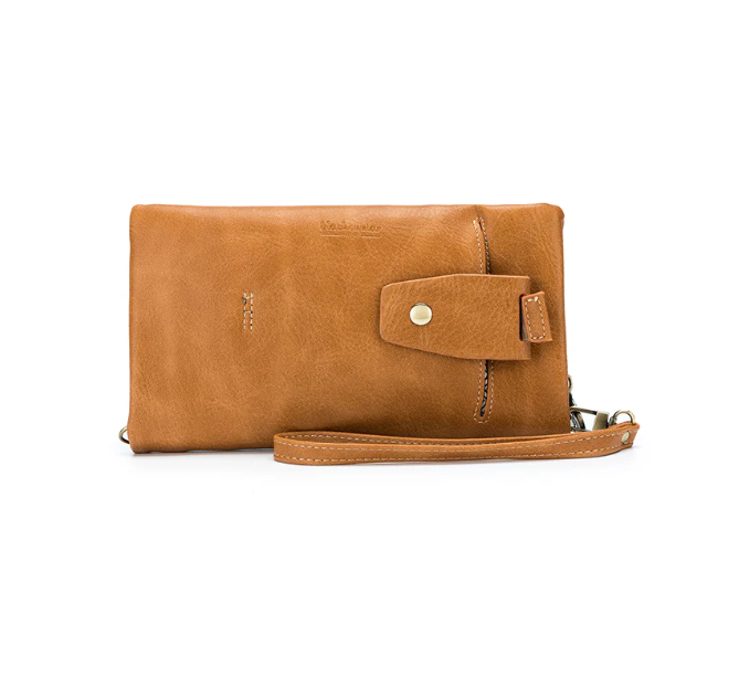 BLACK CAVIAR SKY CROSSBODY WALLET - TAN   COMING SOON / PRE-ORDER