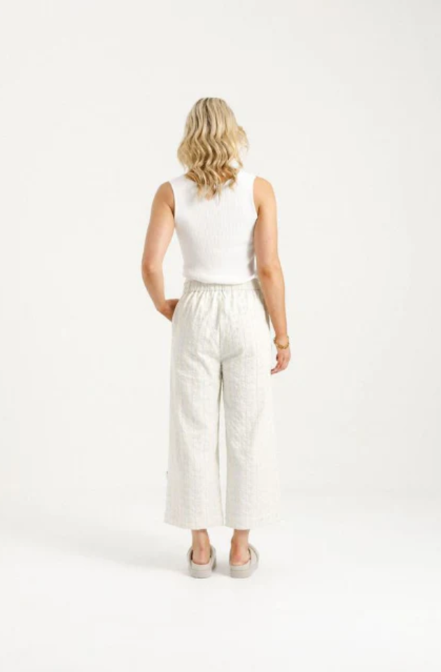 HOME-LEE ZOE PANTS - CREAM DAISIES