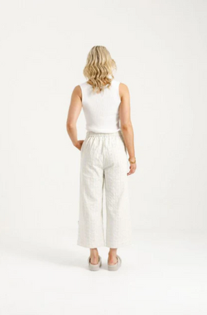 HOME-LEE ZOE PANTS - CREAM DAISIES