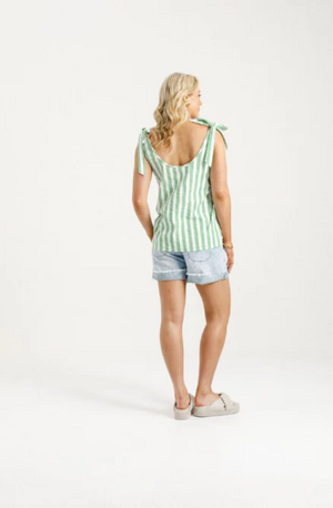 HOME-LEE ANDI TOP - APPLE STRIPES