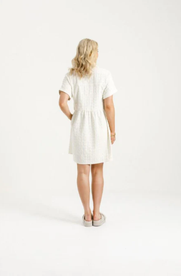HOME-LEE LOLO DRESS - CREAM DAISIES