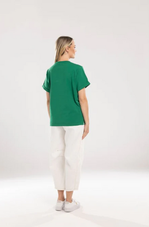 MI MOSO BOW TEE - GREEN