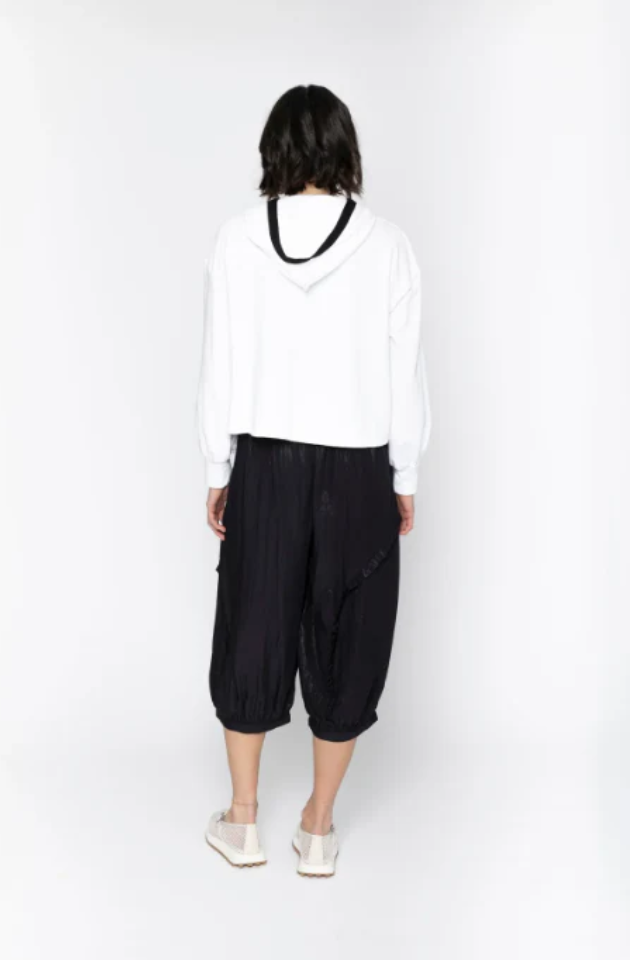 BLACKLIST SIERRA HOODIE -  W.WHITE + BLACK TRIM
