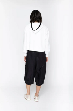 BLACKLIST SIERRA HOODIE -  W.WHITE + BLACK TRIM