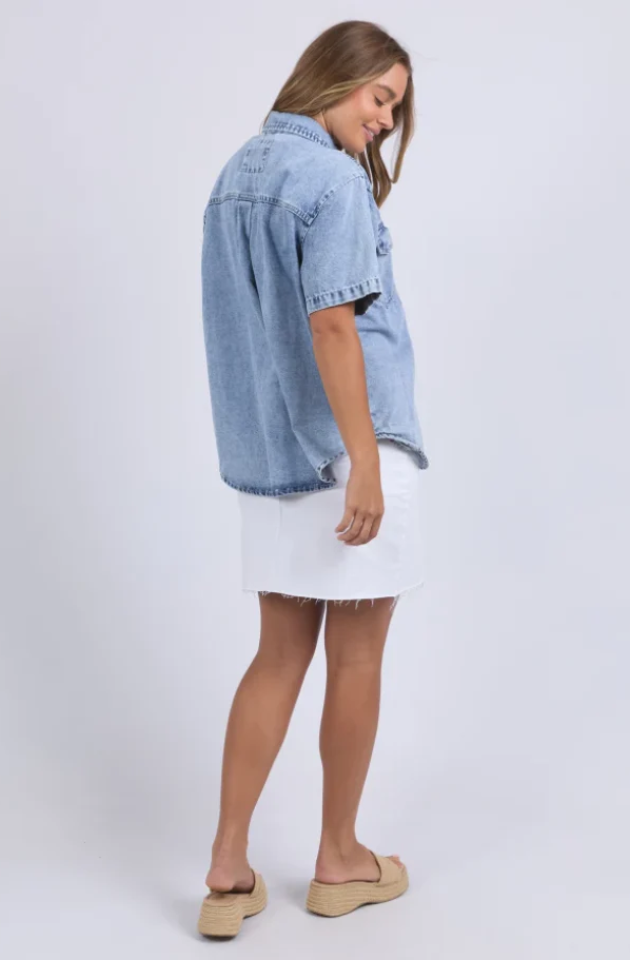 FOXWOOD DAISY SS SHIRT - LIGHT BLUE   COMING SOON / PRE-ORDER