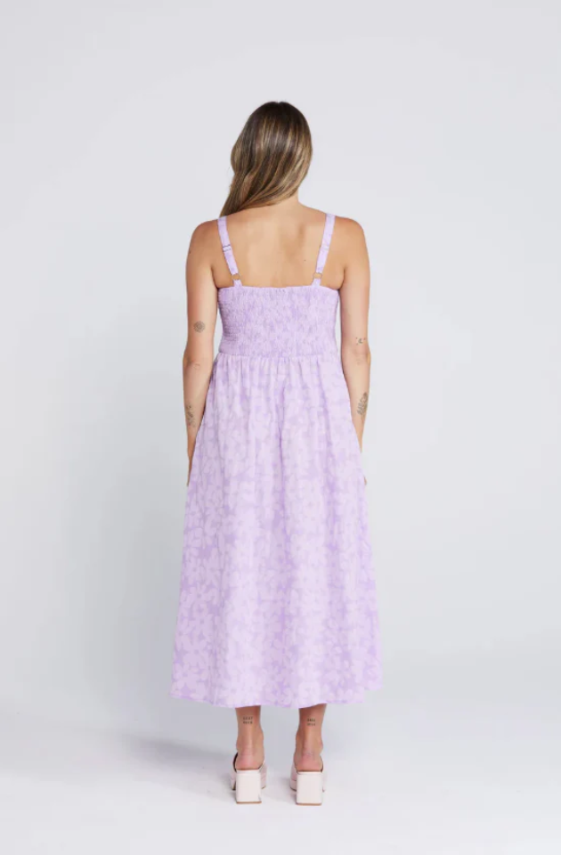 THING THING SWEET DAISY DRESS - VIOLET DAISY