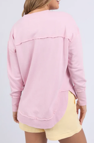 FOXWOOD SIMPLIFIED TONAL CREW - PALE PINK   COMING SOON / PRE-ORDER